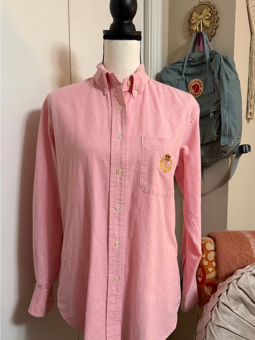 Ralph Lauren Women’s size 4 Pink Button-Down Oxford Shirt - Classic Long Sleeve